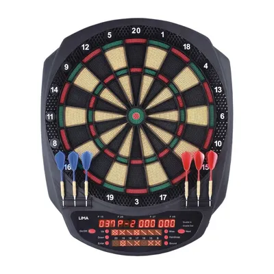 Țintă Electronică Darts, XQ Max Lima, cu 36 de Jocuri și Afișaj LED Complet