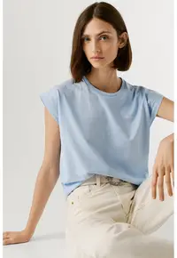 Tricou din bumbac Bloom - Albastru deschis
