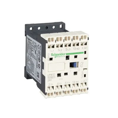 Tesys K Contactor - 3P - Ac-3 = 440 V 12 A - 1 No Aux. - 24 V C.C Bobina
