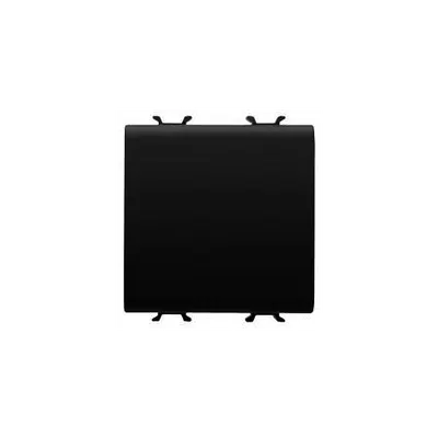 Intrerupator cu revenire 1P 250V ac - NO 16A - NEUTRAL - 2 MODULES - BLACK - CHORUS