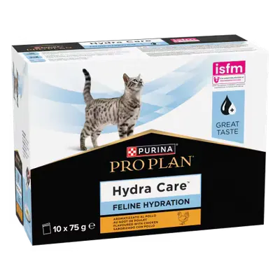 PURINA PRO PLAN Hydra Care, supliment de hidratare pentru pisici, pui, 10x75 g