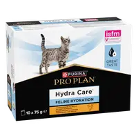 PURINA PRO PLAN Hydra Care, supliment de hidratare pentru pisici, pui, 10x75 g