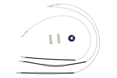 Set reparatie macara geam Fata Stanga potrivit VW POLO V dupa 2009 - (Cabluri)