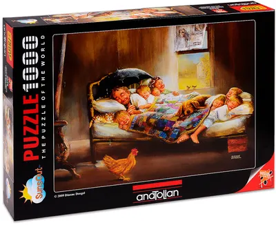 Puzzle Anatolian din 1000 de piese - Familia fericita, Diane Dengel