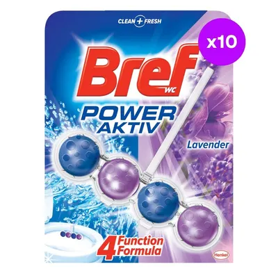 Bref WC Power Lavanda engros, 50 gr, odorizant toaleta 4 bile