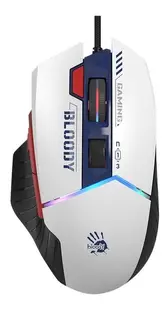 Mouse de gaming A4Tech - Bloody W95Max Sports Navy, optic, negru/alb