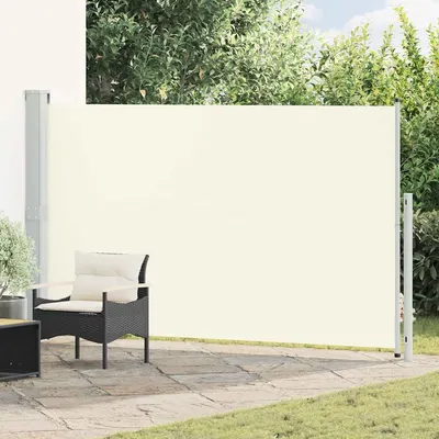 vidaXL Copertină laterală retractabilă de terasă, crem, 180x314 cm
