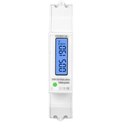 Contor monofazat de energie electrica, Sinotimer, 230V AC 50Hz, 5(100)A, ecran digital LED iluminat, DDS519L