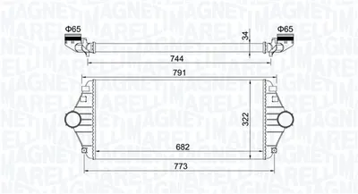 Intercooler Potrivit Citroen Evasion, Jumpy; Fiat Scudo, Ulysse; Lancia Zeta; Peugeot 806, Expert 1.9d-2.1d 06.94-12.06