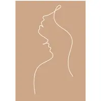 Poster 29x41 cm Lovers Line Art – Veronika Boulová