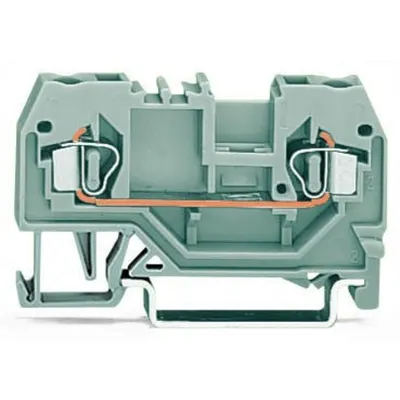 2-conductor through terminal block; 2.5 mm²; center marking; for DIN-rail 35 x 15 and 35 x 7.5; CAGE CLAMP®; 2,50 mm²; red