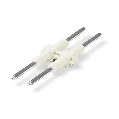 Board-to-Board Link; Pin spacing 4 mm; 2-pole; Length: 30 mm; white
