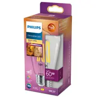 Bec LED Philips Classic ST64, EyeComfort, E27, 5.9W(60W), 806 lm ,luminacalda (2200-2700K), dimabil, cu filament