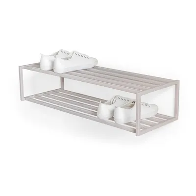 Pantofar taupe suspendat din oțel 78x20,5x30,5 cm School – Spinder Design