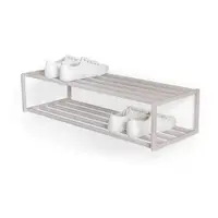 Pantofar taupe suspendat din oțel 78x20,5x30,5 cm School – Spinder Design