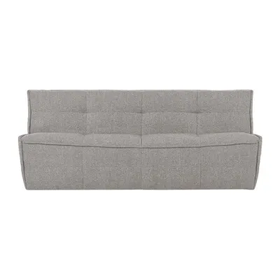 Canapea gri deschis cu tapițerie din țesătură bouclé 204 cm Cluster – vtwonen