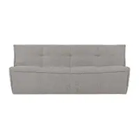 Canapea gri deschis cu tapițerie din țesătură bouclé 204 cm Cluster – vtwonen