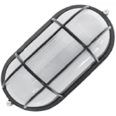 Lampa exterior cu grila 1x max100W, E27/IP54/ Negru, TG-3201.05
