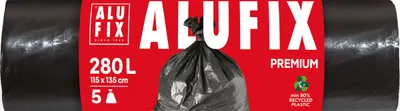 Saci de gunoi ALUFIX - 280 l, 5 buc.