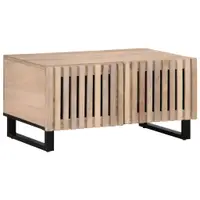 Gossi masuta de cafea, alb, 80x51x40 cm, lemn masiv de mango