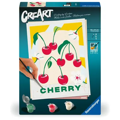 Pictura pe numere pentru adulti Ravensburger CreArt Cirese