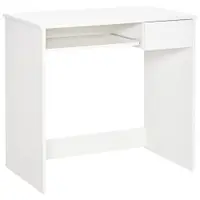 Homcom Birou PC Alb & Stejar 80×45×75 cm – Ideal Dormitor sau Acasa | Aosom Romania