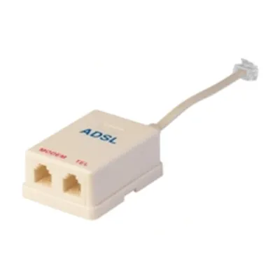 Line Duplicatornthermoplastic Ivory Adsl Filter - 2 Stecher 6/2