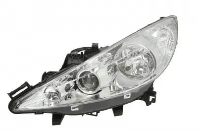 Far Stanga (H1 H7 PY21W W5W, electric, cu motor, culoare interior: cromat) potrivit PEUGEOT 207 01.06