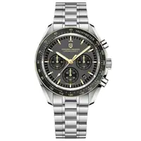 Ceas bărbătesc cronograf PD-1701 V2, mecanism Seiko VK63, 40mm, sticlă safir, oțel inoxidabil, rezistent 100M, design sport elegant