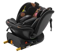 Scaun auto Buf Boof B-Joy Deluxe BlackDog iSize cu isofix, pozitie somn 155 grade, rotativ 360 grade, 40-150 cm
