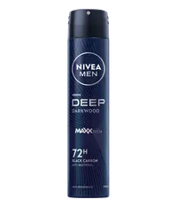 Deodorant spray pentru barbati Deep Darkwood Black Carbon, 200ml, Nivea