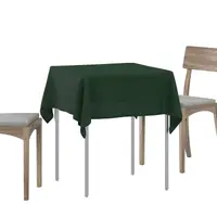 vidaXL Țesătură pentru masă Pătrat Verde închis 110 x 110 cm