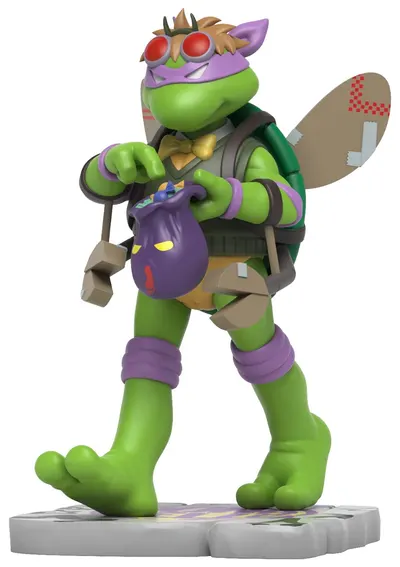 Figurină Mighty Jaxx Animation: TMNT - Donatello (Remixx) (Cowa-BOO-nga! Edition), 12 cm