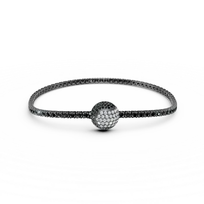 Bratara tennis Victory cu diamante negre si incolore de 1.885ct