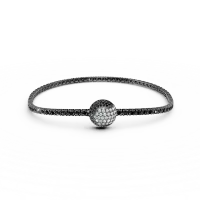 Bratara tennis Victory cu diamante negre si incolore de 1.885ct
