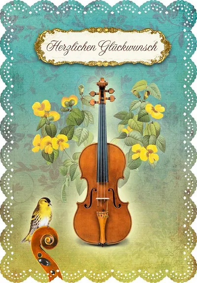 Felicitare Gespaensterwald Romantique - Vioara