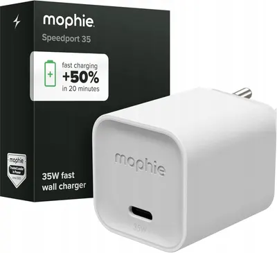 Încărcător mophie - Speedport 35, GaN USB-C 35W, alb