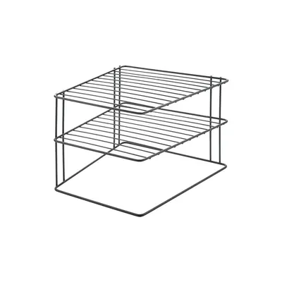Raft suplimentar negru din oțel inoxidabil 25x25 cm Palio – Metaltex