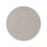 Covor gri deschis țesut manual rotund din lână ø 150 cm Arcura – Vikosa
