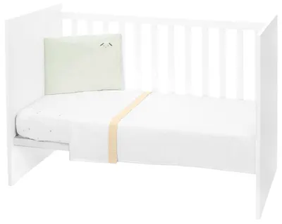 Set lenjerie de pat pentru copii din 3 piese KikkaBoo Sleepy Sheep - EU style, 70 х 140 cm