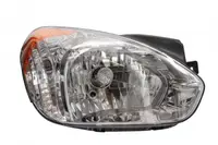 Far fata Dreapta (H4, electric, fara motoras, culoare insert: cromat, culoare semnalizator: galben) potrivit HYUNDAI ACCENT III