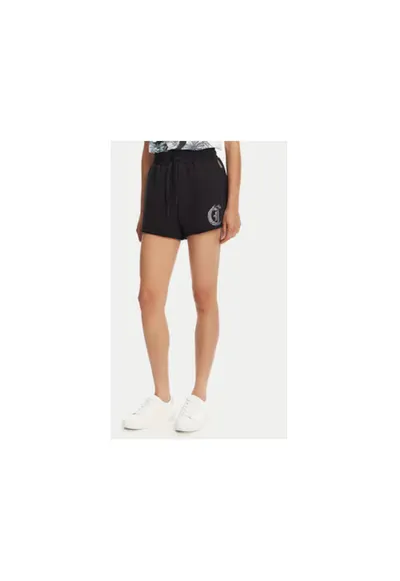 Pantaloni scurti sport dama 78PADE08 CF100 - Bumbac - Negru - Negru