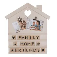Tablou decorativ Home cu 2 poze si 90 litere si simboluri