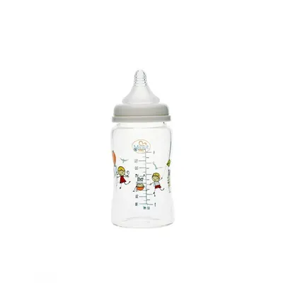 Biberon sticla gat larg Minut Baby 180 ml 0+
