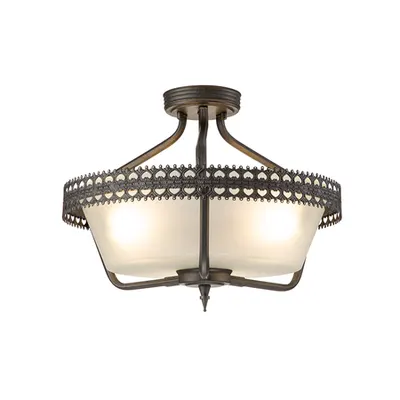 Plafoniera Crown 3 Light Semi-Flush/Pendant