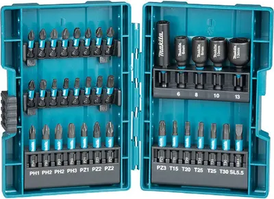 Set de biți Makita - B-66880, 35 bucăți