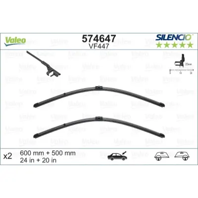 Lamela stergator VALEO 574647