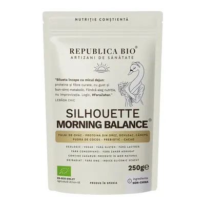 Silhouette Morning Balance, pudra functionala ecologica, FARA GLUTEN, 250g, Republica BIO