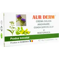 Aur Derm Supozitoare cu Anghinare, Coada Soricelului si Rostopasca 10x1.5g