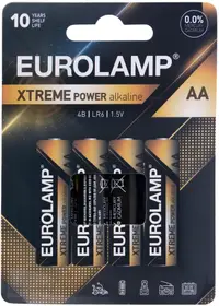 Baterie alcalină EUROLAMP - EXTREME Power, AA, LR6, 1.5V, 4 buc.